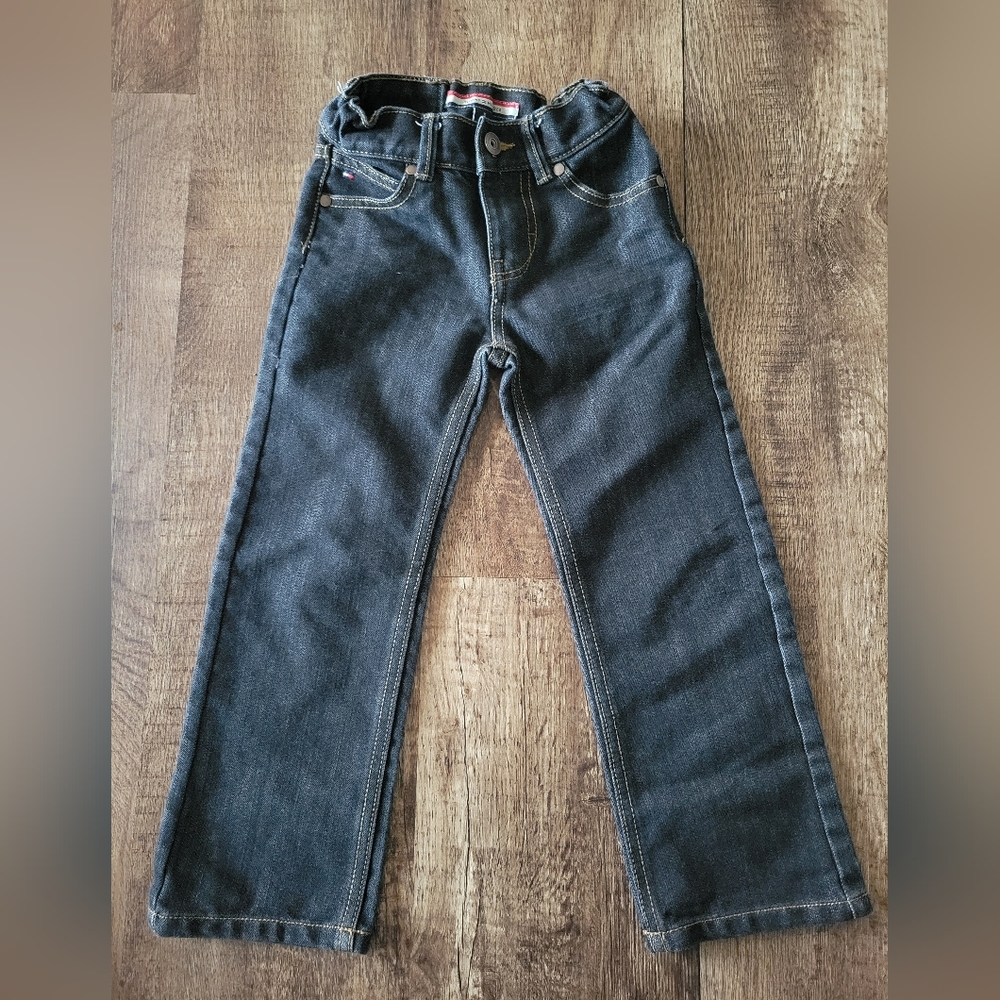 Tommy Hilfiger size 5 Boys Regular Fit dark wash.